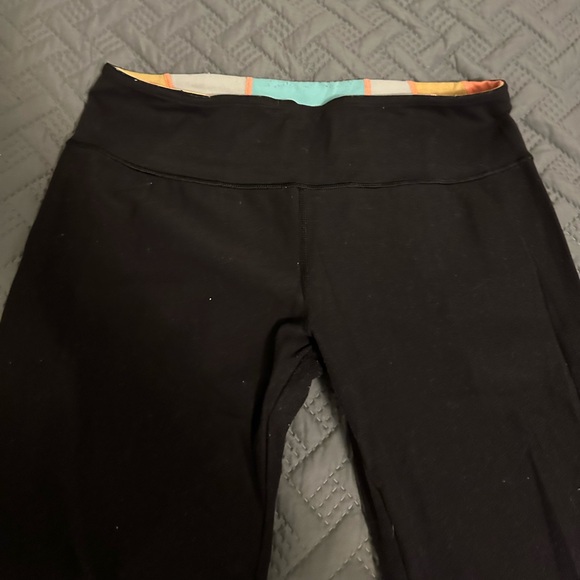 lululemon athletica Pants - Used old school lululemon reversible flare leggings size 12